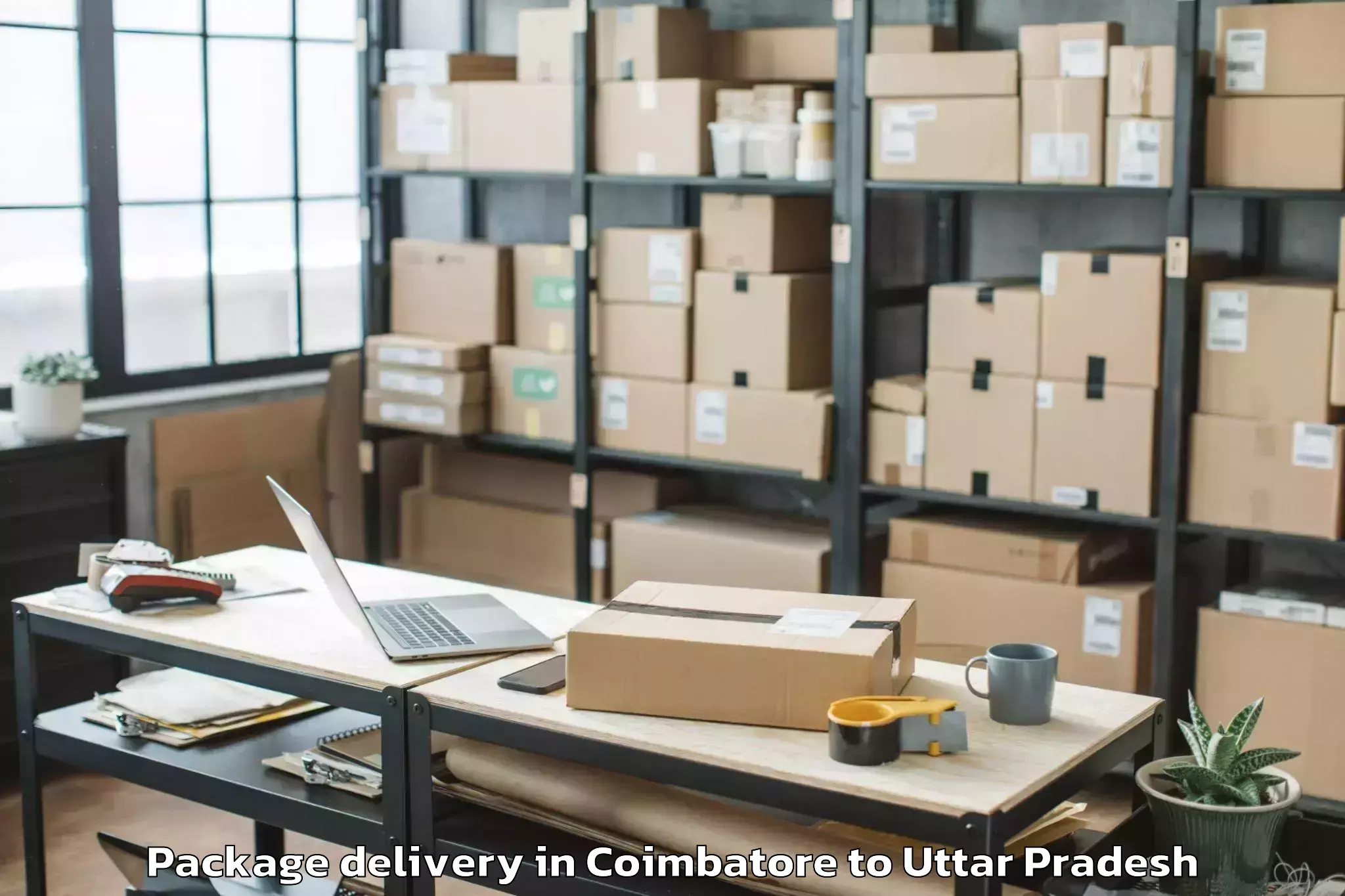 Professional Coimbatore to Nizamabad Azamgarh Package Delivery